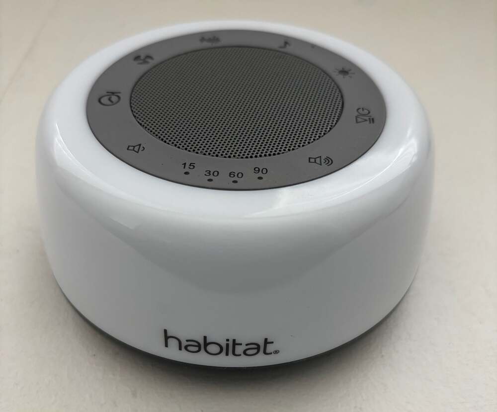 Habitat White Noise Machine with Multi-Color Night Light and Bluetooth Speaker